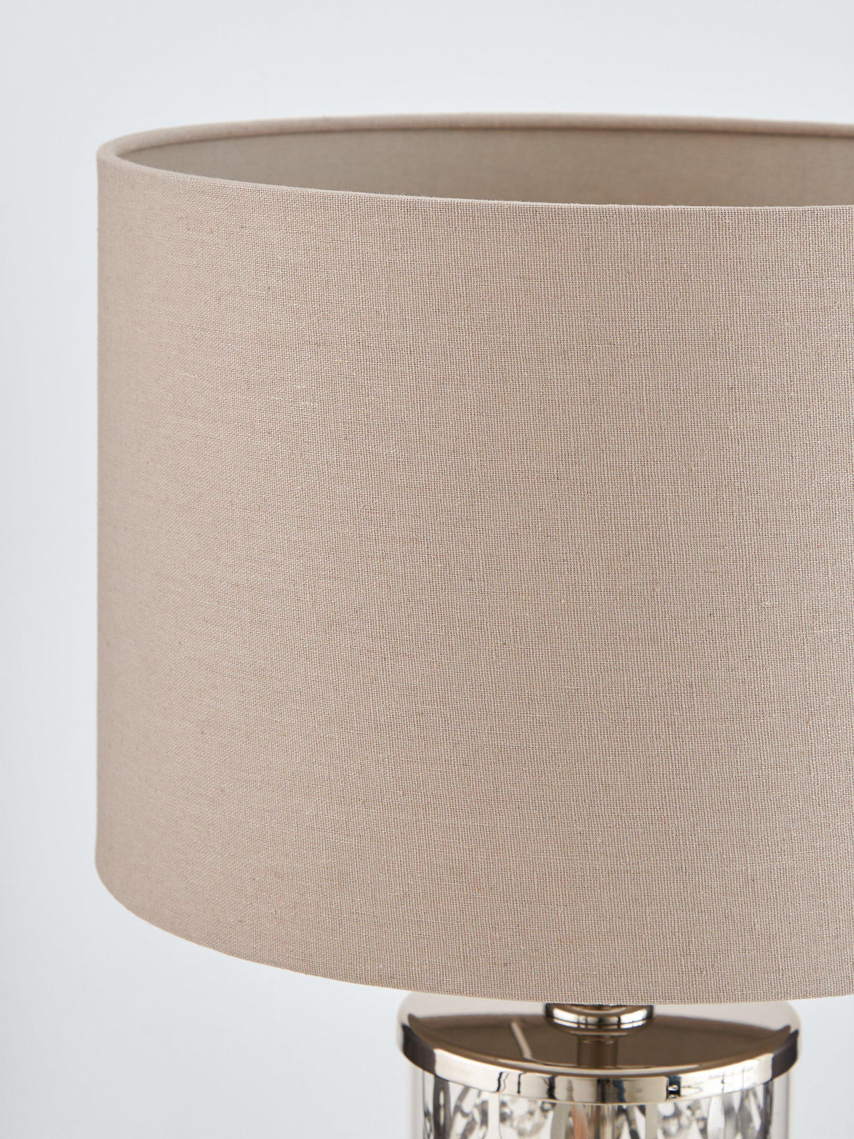 John Lewis Etched Peony Non-Dimmable Freestanding Metallic Table Lamp Nickel A
