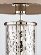 John Lewis Etched Peony Non-Dimmable Freestanding Metallic Table Lamp Nickel A