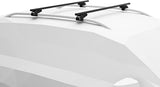 Thule SquareBar Evo 712100 108cm Steel Car Cross Bars Pair 34 x 24mm - Black