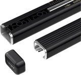 Thule SquareBar Evo 712100 108cm Steel Car Cross Bars Pair 34 x 24mm - Black