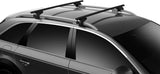 Thule SquareBar Evo 712100 108cm Steel Car Cross Bars Pair 34 x 24mm - Black