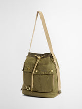Barbour Mia Plain Drawstring Tote Roomy Design Women's Bag - Dusky Green