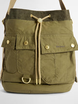 Barbour Mia Plain Drawstring Tote Roomy Design Women's Bag - Dusky Green