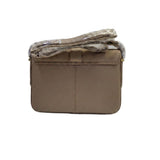 Barbour Rosa Women’s Suede Leather Turn-Lock Crossbody Shoulder Bag - Sand