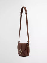 Barbour Women's  Elm Leather Classic Turn Lock Crossbody Saddle Bag - Brown