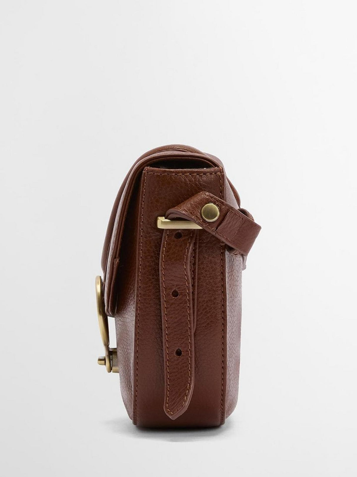 Barbour Women's  Elm Leather Classic Turn Lock Crossbody Saddle Bag - Brown