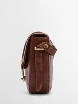 Barbour Women's  Elm Leather Classic Turn Lock Crossbody Saddle Bag - Brown