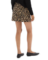 Theory Womens Wool Blend Leopard Print Zip Closure Mini Skirt Brown Size 10