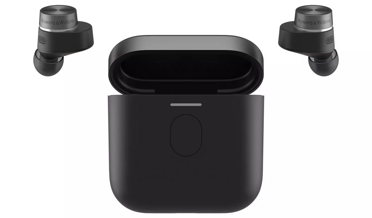 Bowers & Wilkins Pi7 S2 Noise-Cancelling Wireless Bluetooth Earbuds - Black
