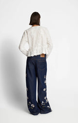 Munthe Women's Fridoline Organic Cotton Blouse - Ivory White - EU 36/UK 8