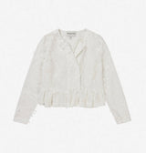 Munthe Women's Fridoline Organic Cotton Blouse - Ivory White - EU 36/UK 8