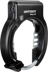 Kryptonite Ring Lock with Plug In Capability Non Retractable - Black