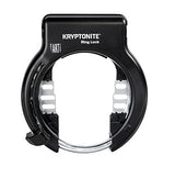 Kryptonite Ring Lock with Plug In Capability Non Retractable - Black
