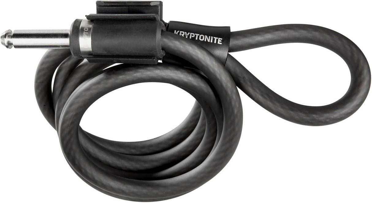 Kryptonite GK002253 Frame Lock Plug In 10mm Cable 120cm Length - Black