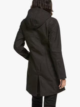 Ilse Jacobsen Hornbæk Women's 3/4 Length Raincoat Jacket- Black - UK 8