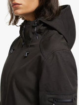 Ilse Jacobsen Hornbæk Women's 3/4 Length Raincoat Jacket- Black - UK 8