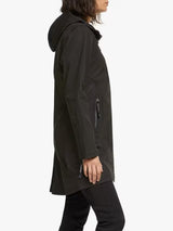 Ilse Jacobsen Hornbæk Women's 3/4 Length Raincoat Jacket- Black - UK 8
