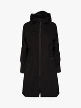 Ilse Jacobsen Hornbæk Womens 37 Long Soft Shell Raincoat - Black UK 10/EU 36