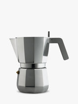 Alessi Moka David Chipperfield Aluminium Espresso Coffee Pot - 9 Cup Silver