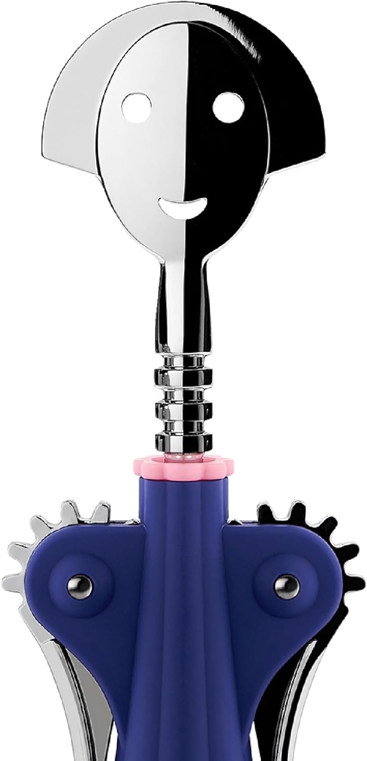 Alessi 'Anna G' Corkscrew Cork Bottle Opener By Alessandro Mendini - Blue