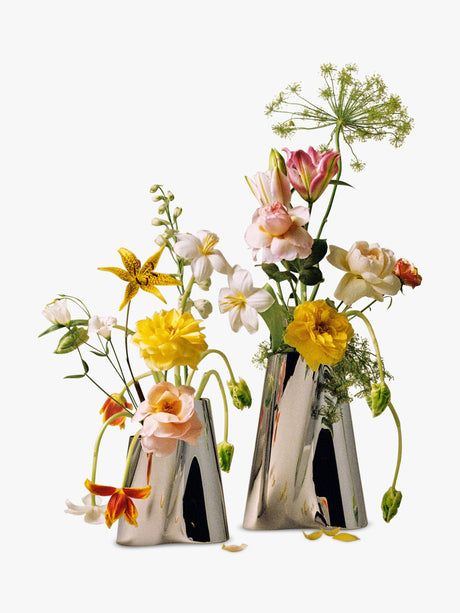 Georg Jensen Lituus H20cm Hand-Polished Decorative Vase - Stainless Steel