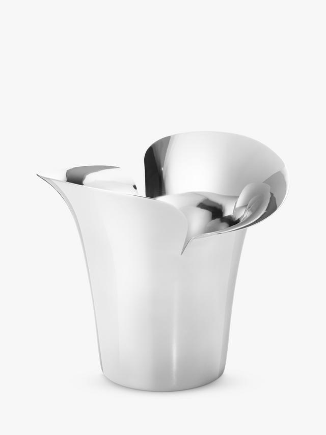 Georg Jensen Bloom Botanica Indoor Large Flower Pot Vase- Stainless Steel