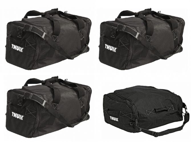 Thule 8006 Go Pack Car Roof Box Cargo Storage Travel Bag Set of 4 - Black