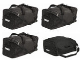 Thule 8006 Go Pack Car Roof Box Cargo Storage Travel Bag Set of 4 - Black