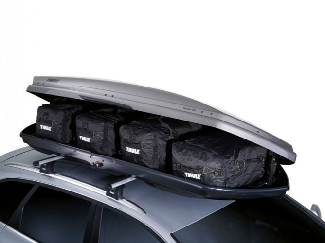 Thule 8006 Go Pack Car Roof Box Cargo Storage Travel Bag Set of 4 - Black