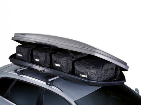 Thule 8006 Go Pack Car Roof Box Cargo Storage Travel Bag Set of 4 - Black