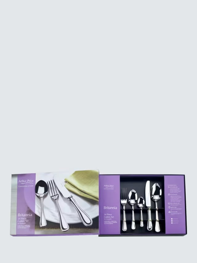 Arthur Price Britannia Stainless Steel Cutlery Set 34 Piece/8 Place Settings