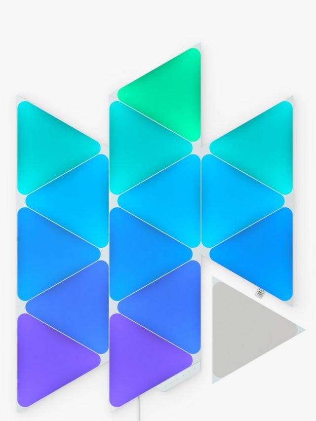 Nanoleaf Shapes Triangles Wall Light Starter Kit - 15 LED Panels - Multi