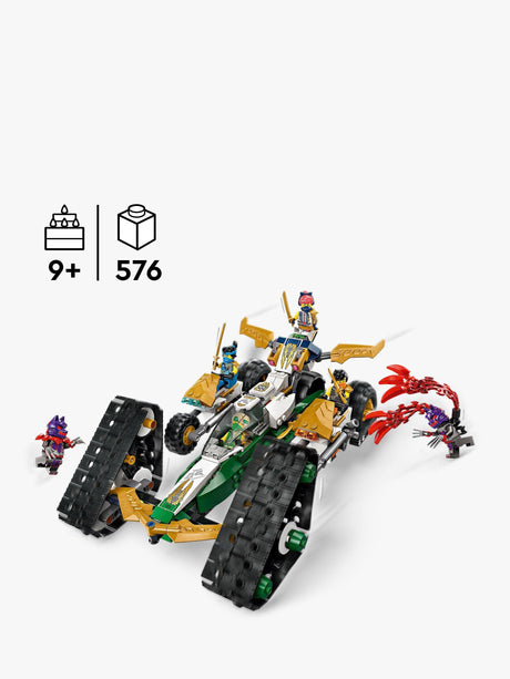 LEGO NINJAGO Ninja Team Combo Vehicle Ninja Toy Set 71820 - 576 Pieces