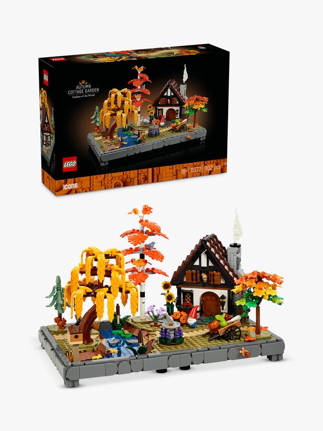 LEGO Icons 11372 Autumn Cottage Garden 1102 Piece Adult Model Building Kit