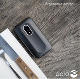 Doro Leva L20 4G Flip Big Button 128MB SIM-Free Mobile Phone - Black/White