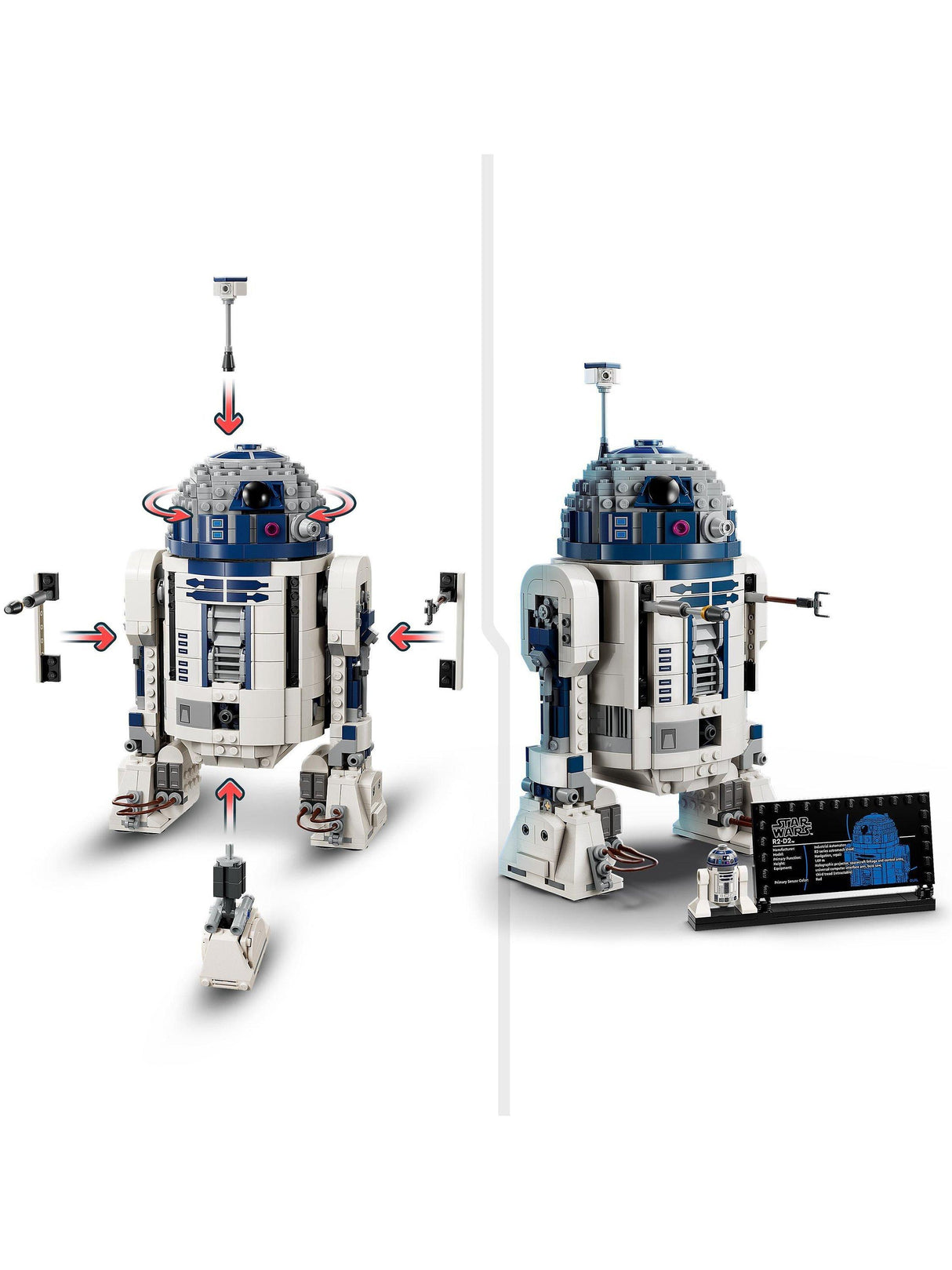 LEGO Star Wars 75379 R2-D2 Creative Fantasy Construction Set 1050 Pieces