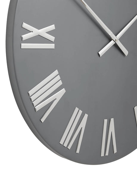 John Lewis Roman Numerals Large 60cm Wall Clock - Graphite