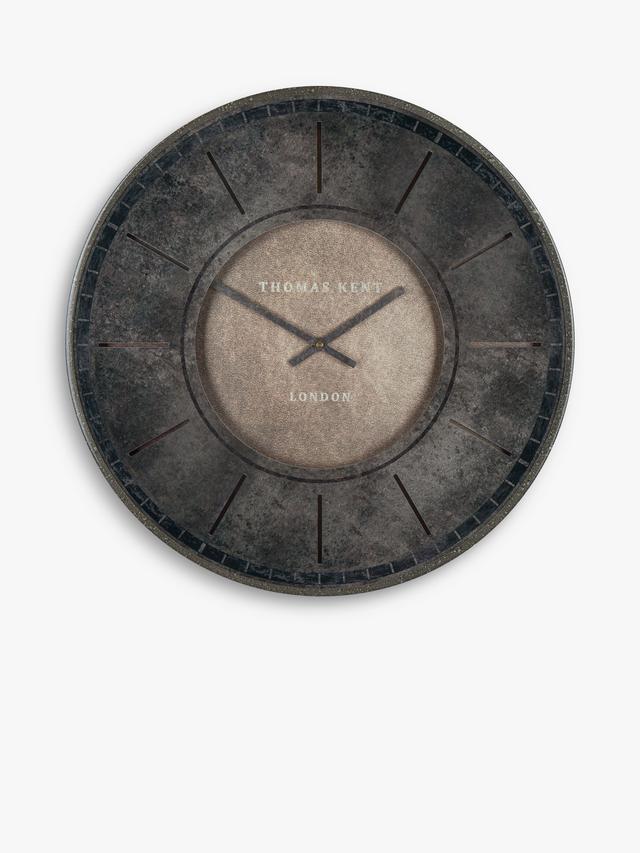 Thomas Kent AMC21053 Florentine 53cm Quartz Stone-Effect Wall Clock - Smoke