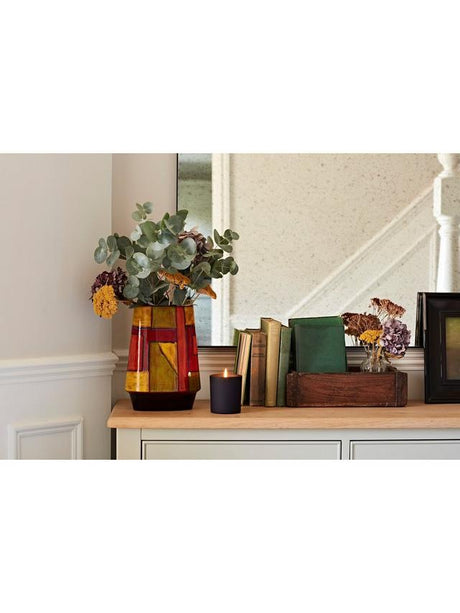 Poole Pottery 150th Anniversary Keystone Earthenware Vase 26cm Orange/Yellow