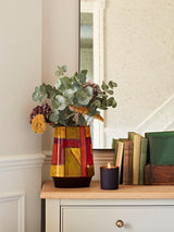 Poole Pottery 150th Anniversary Keystone Earthenware Vase 26cm Orange/Yellow