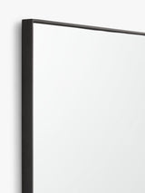 John Lewis Scandi Rectangular Metal Frame Hall Mirror - 122 x 46cm - Black