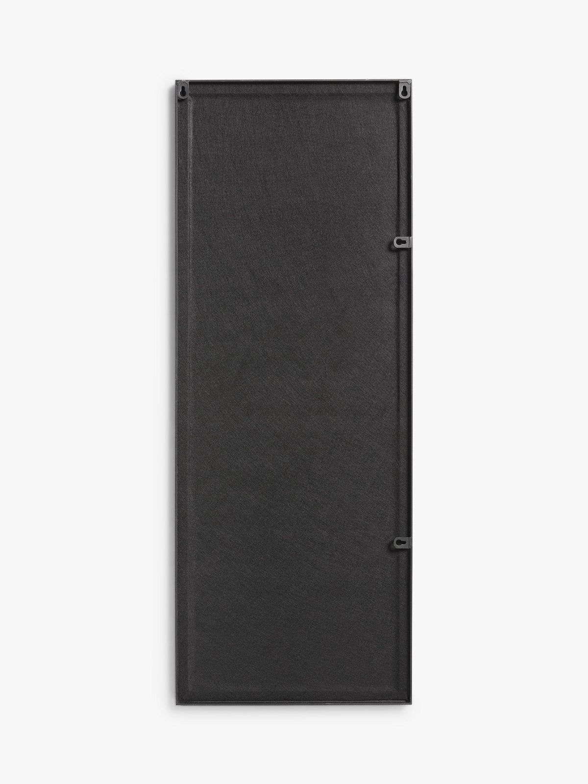 John Lewis Scandi Rectangular Metal Frame Hall Mirror - 122 x 46cm - Black