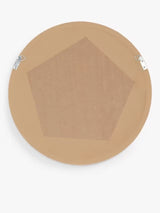 John Lewis Slim Solid Oak Wood Round Decorative 100cm Wall Mirror - Natural