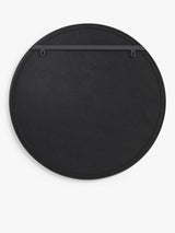 John Lewis Scandi Metal Round Wall Mounted Mirror D2.5 x Dia.80cm - Black