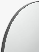 John Lewis Scandi Metal Round Wall Mounted Mirror D2.5 x Dia.80cm - Black