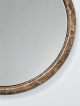 John Lewis Marble Round & Oval Decorative Wall Mounted Mirror - 50cm - Brown