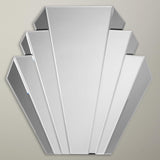 John Lewis Deco Smoked Glass Mirror 76 x 76cm Square Wall Mirror - Clear