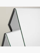 John Lewis Deco Smoked Glass Mirror 76 x 76cm Square Wall Mirror - Clear