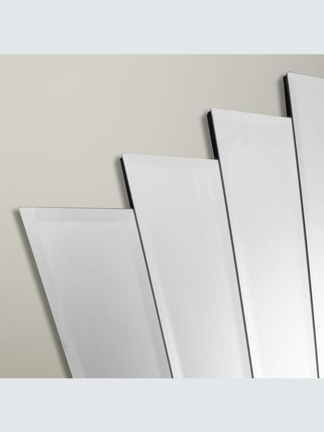 John Lewis Deco Flared Overmantle Indoor Wall Mounted Mirror 86.3 x 101cm