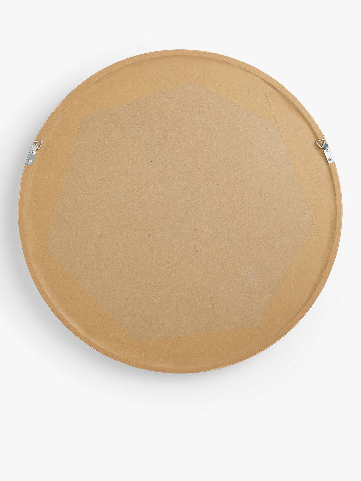 John Leiws Scandi 48.8cm Round Wall Mounted Mirror - Natural Oak